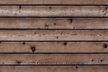 wall from wooden horizontally arranged boards natural wood pine