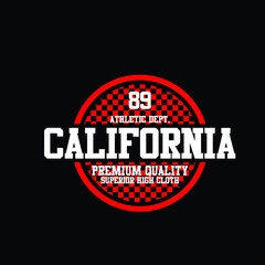 Fototapeta na wymiar california 89 athletic dept premium quality