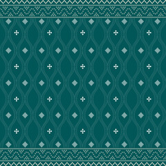 Seamless geometric background motif ulos batak. seamless traditional textile bandhani sari border. creative seamless indiant bandhani textures border design