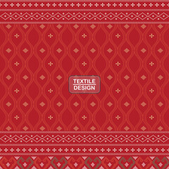 Seamless geometric background motif ulos batak. seamless traditional textile bandhani sari border. creative in new design for textile background. tribal textile design