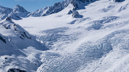 Fototapeta na wymiar Top of Franz Josef Glacier