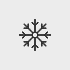 Snowflake icon isolated on background. Winter symbol modern, simple, vector, icon for website design, mobile app, ui. Vector Illustration