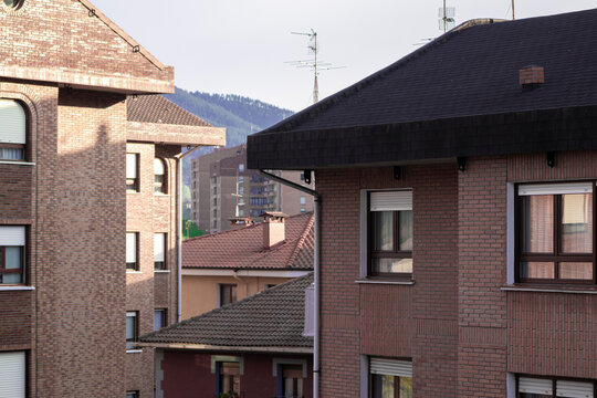 roofs in a city in spain