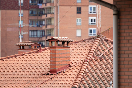 roofs in a city in spain