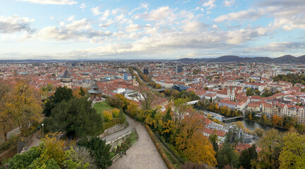 Graz, capital city of Styria in Austria.