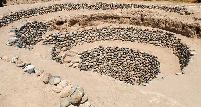 Cantalloc Aqueduct in Nazca or Nasca in Peru