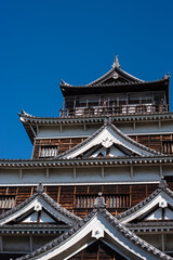 Fototapeta premium 広島城と青空