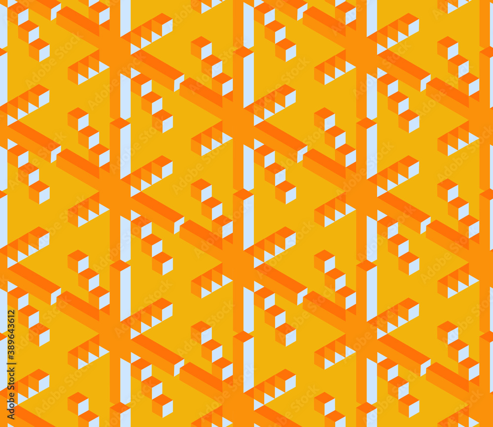 Poster seamless geometric pattern with the image of christmas snowflakes. vector design for holiday web ban