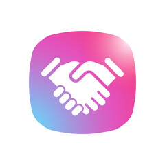 Hand-Shake - Mobile App Icon