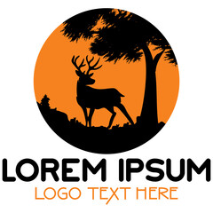 THE ANIMAL SILHOUETTE LOGO VECTOR IMAGE DESIGN