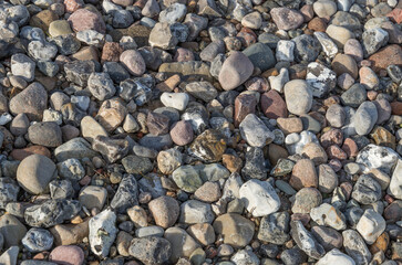 beach with little pebble stones