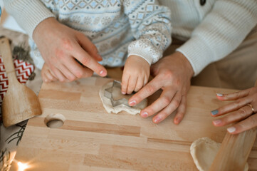 Making new year biscuits