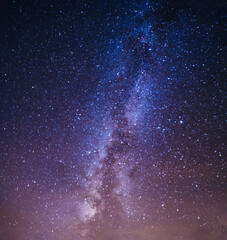 Night sky with Milky Way Galaxy and stars background