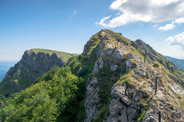 Obraz premium Beautiful mountain view from the path from Beklemeto to Kozya Stena, Troyan Balkan, Bulgaria