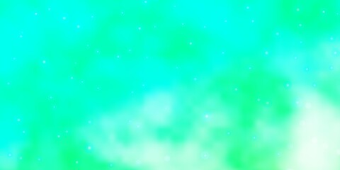 Light BLUE vector background with colorful stars.