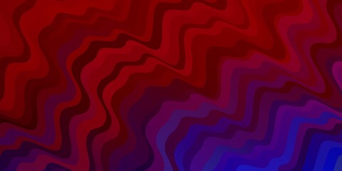 Obraz premium Light Blue, Red vector pattern with wry lines.