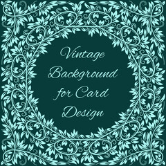 Vintage background for card design