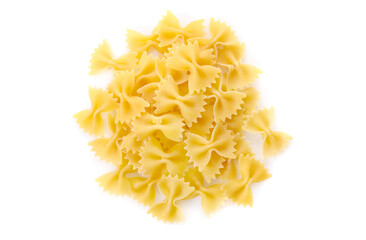 Raw traditional italian pasta