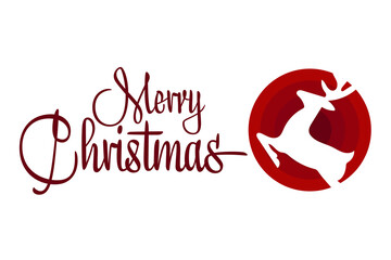 Merry Christmas and Happy New Year. Holiday concept. Template for background, banner, card, poster with text inscription. Vector EPS10 illustration.