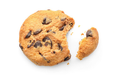 Tasty sweet chocolate chip cookie