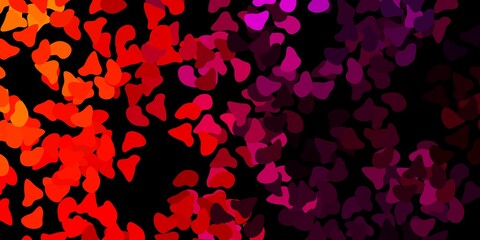 Dark pink, yellow vector backdrop with chaotic shapes.