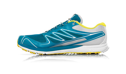 Modern sneakers isolated on a white background.