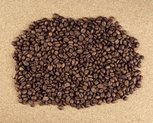 Fototapeta premium Background of roasted coffee beans