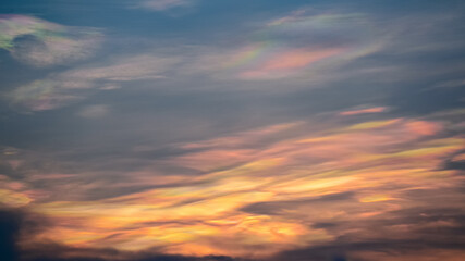 Naklejka na ściany i meble beautiful sunset twilight colorful cloud sky landscape background