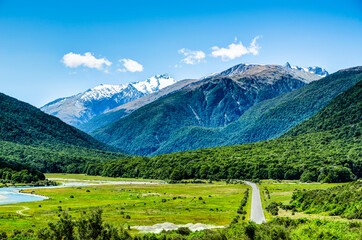 Fototapeta na wymiar New Zealand's Route 6 - New Zealand