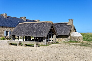Fototapeta na wymiar Village de Meneham, Kerlouan, Finistère, Bretagne, France