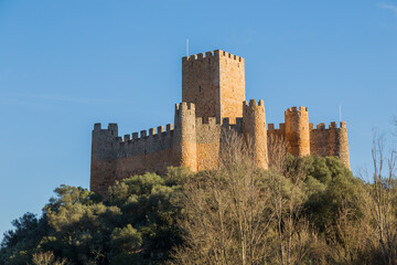 Almourol Castle view