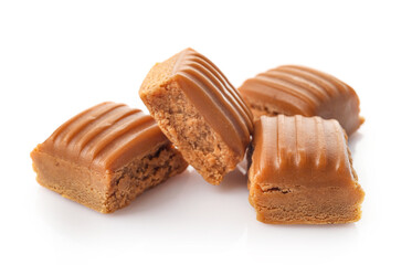 Sweet tasty caramel candies