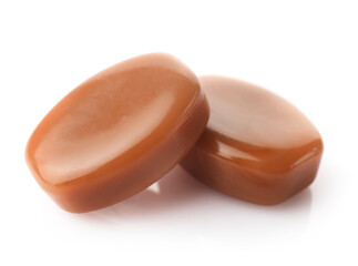 Sweet tasty caramel candies