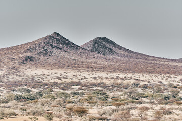 Beautiful landscape view in Namibia, Africa