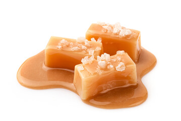 Salted tasty caramel candies