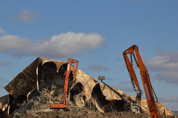 destruction of buildings, special equipment and tactics of demolition or demolition of large...