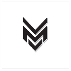 V M Logo Letter Vector Illustrator