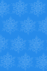 snowflakes on a blue background