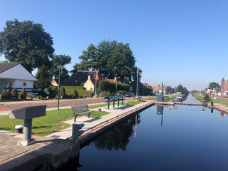 Fototapeta premium Canal lock in Appelscha