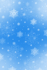 Naklejka na ściany i meble snowflakes on a blue background