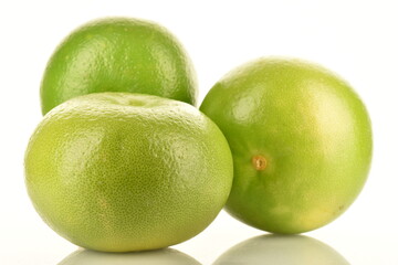 Ripe juicy sweets, close-up, on a white background.