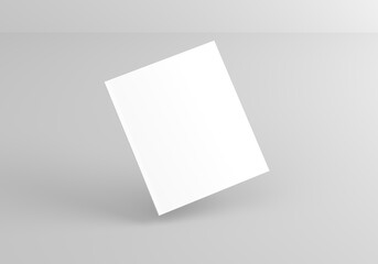 Mockup book cover with grey background.