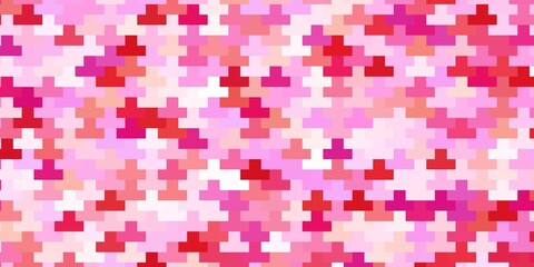 Light Red, Yellow vector template with rectangles.