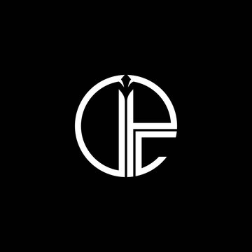 simple typography DPC circle vector logo