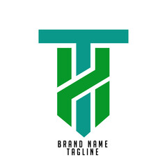 TH initials logo, name initials logo, company initials logo, person initials logo.