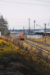 train in the city