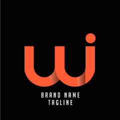 WI initials logo, name initials logo, company initials logo, person initials logo.