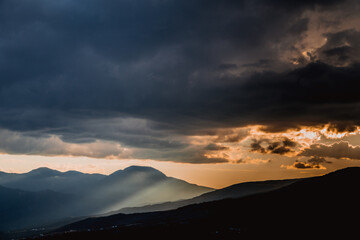 Demerdzhi mountain on the Crimean Peninsula taken during the day from a quadrocopter