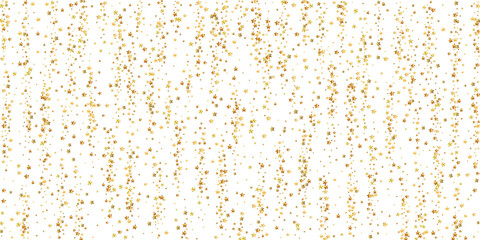 Gold stars luxury sparkling confetti. Scattered sm