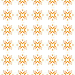 Mosaic seamless pattern. Orange delicate boho 